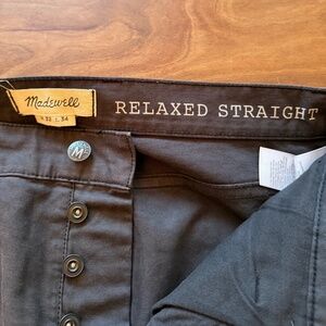 Madewell Relaxed Straight Workwear Pants